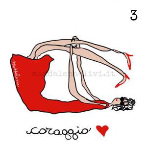 3 12 x 12 cm - biglietto + busta + filo