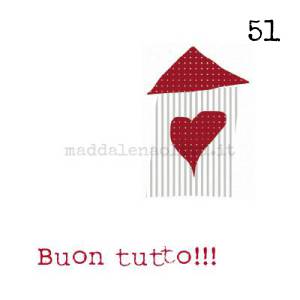 051 12 x 12 cm - biglietto + busta + filo