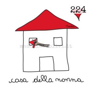  12 x 12 cm - biglietto + busta + filo