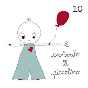 010 12 x 12 cm - biglietto + busta + filo