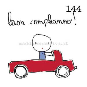 144 12 x 12 cm - biglietto + busta + filo