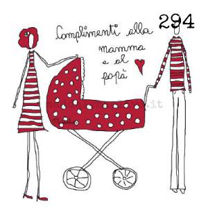 294 12 x 12 cm - biglietto + busta + filo