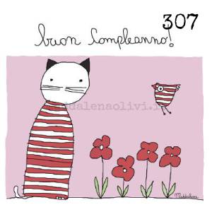 307 12 x 12 cm - biglietto + busta + filo